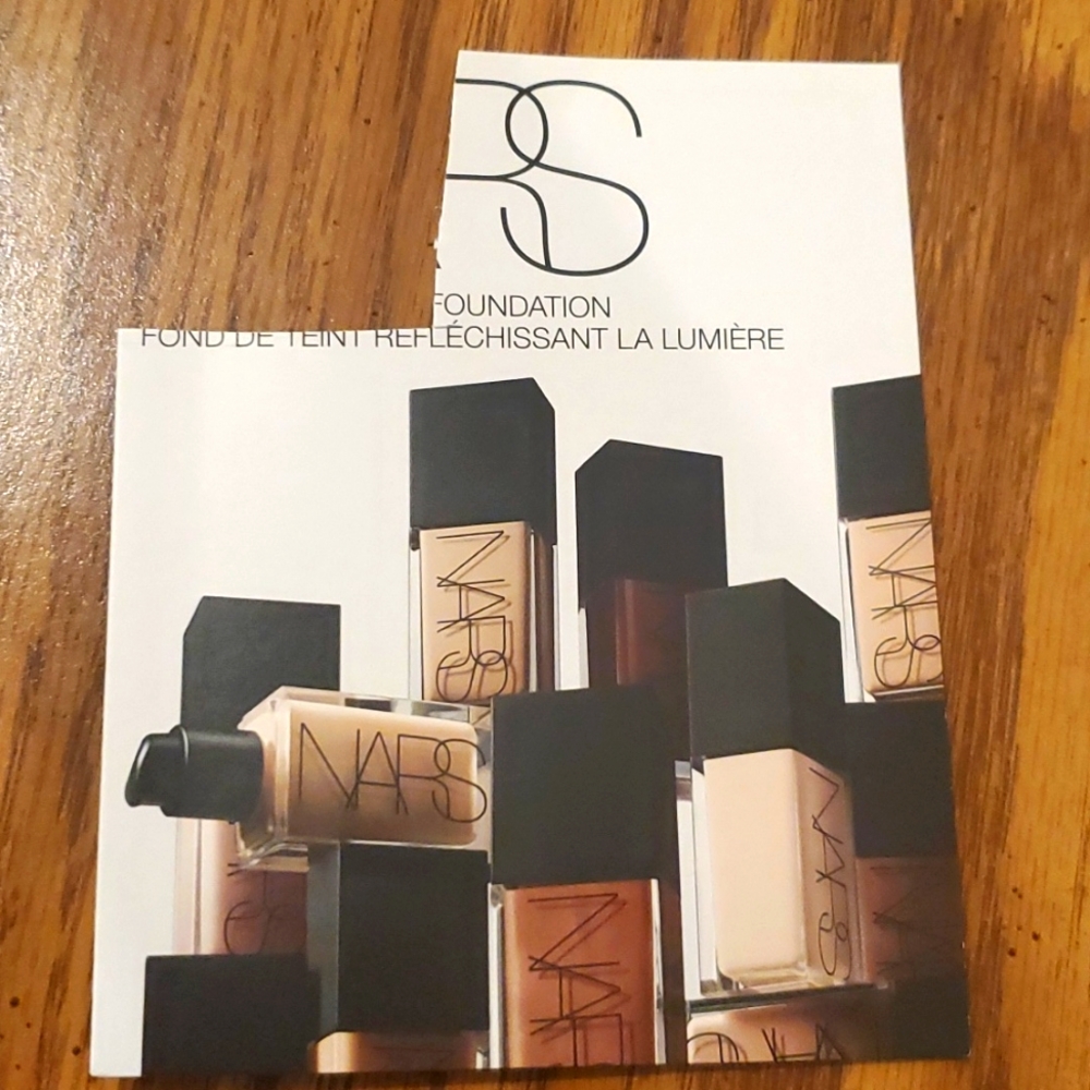 Nars Light Reflecting Foundation sample card